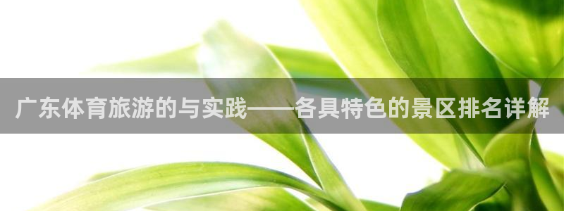 3377体育是正规平台吗：广东体育旅游的与实践——各具特色的景区排名详解